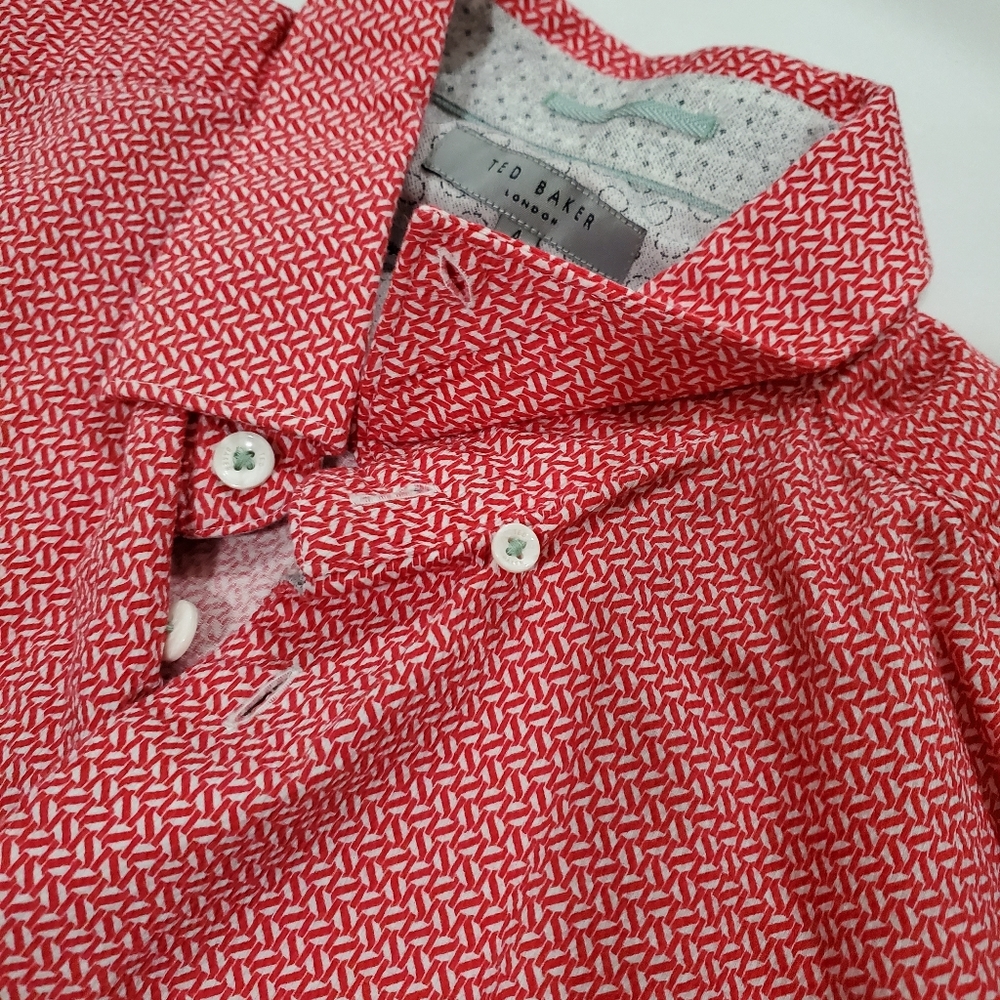 Ted Baker Short Sleeve Button Up Shirt - Picture 2 of 6